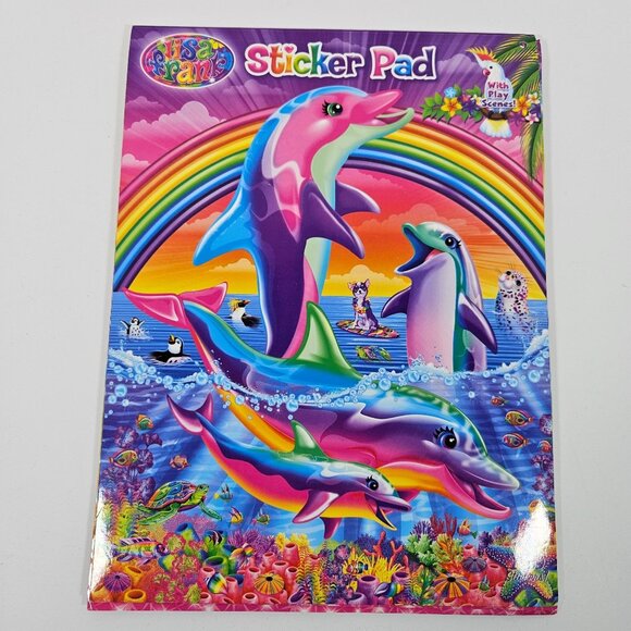 Lisa Frank Vintage Sticker Pad Paper Play Scenes Panda Unicorn Tiger Incomplete - Picture 15 of 15
